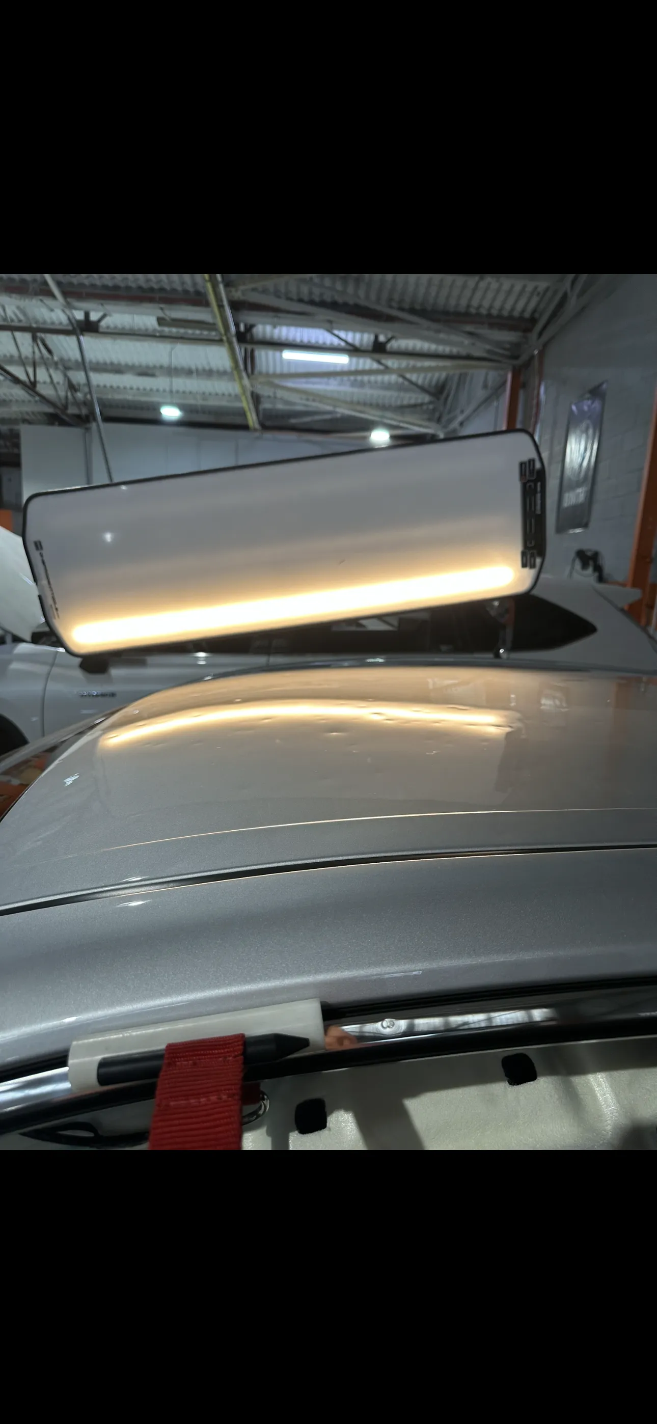 Hail damage on roof before and after, before the repair